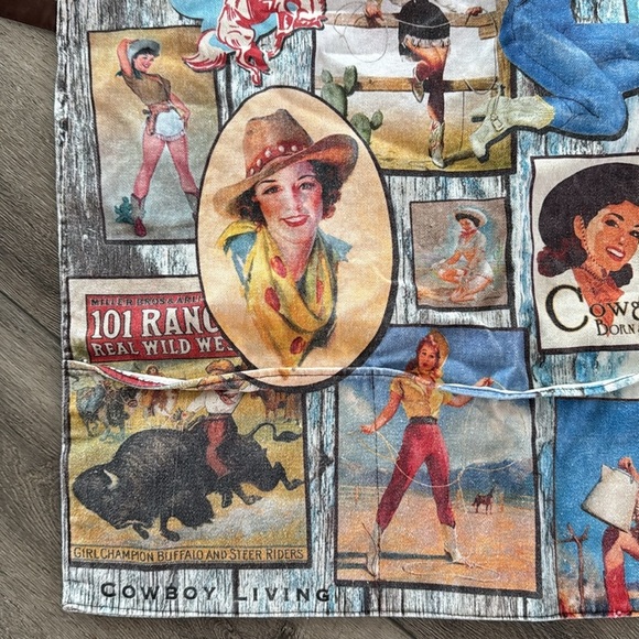 Vintage Western cowgirl Themed Apron - Picture 5 of 5